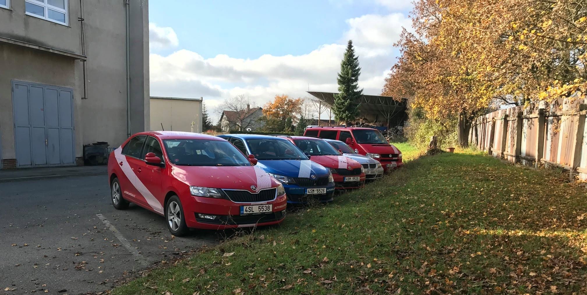 Vozový park autoškoly Vocílka